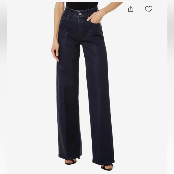 PAIGE Denim - Paige Sasha Jeans in Glazed Indigo Coating